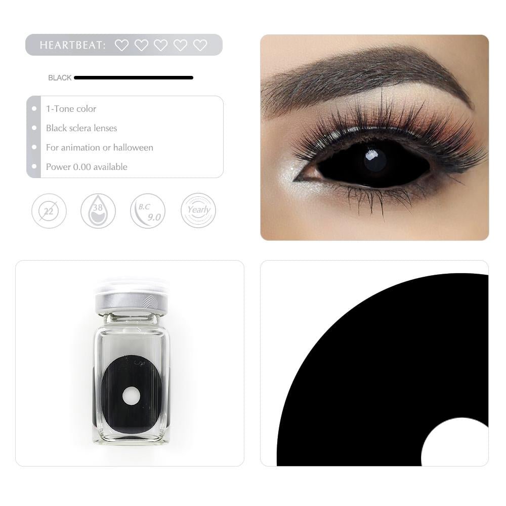 Black Sclera Contact Lenses - Uniieye