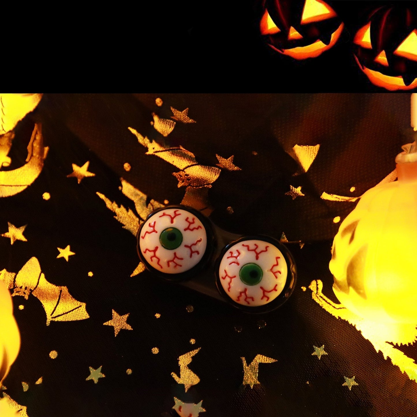 Crazy Halloween Pumpkin Light Lens Case - Uniieye