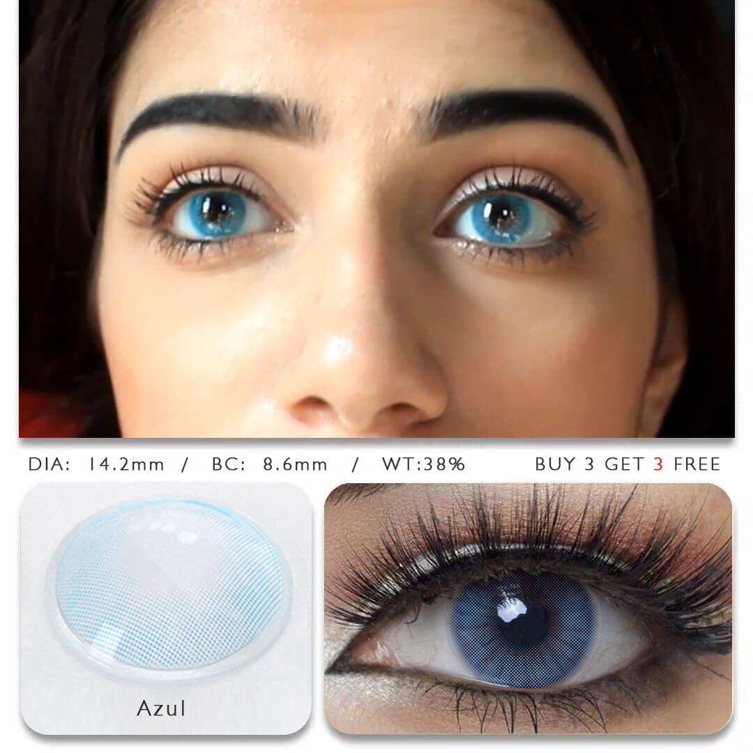 Hidrocor Azul Colored Contact Lenses - Uniieye