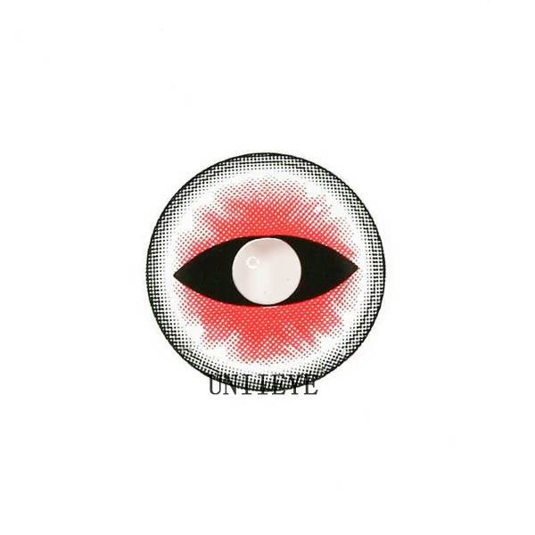 Sexy Cat Eye Red Cosplay Contact Lenses - Uniieye