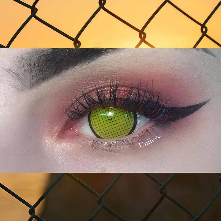 UNIIEYE Yellow Mesh Crazy Contact Lenses - Uniieye